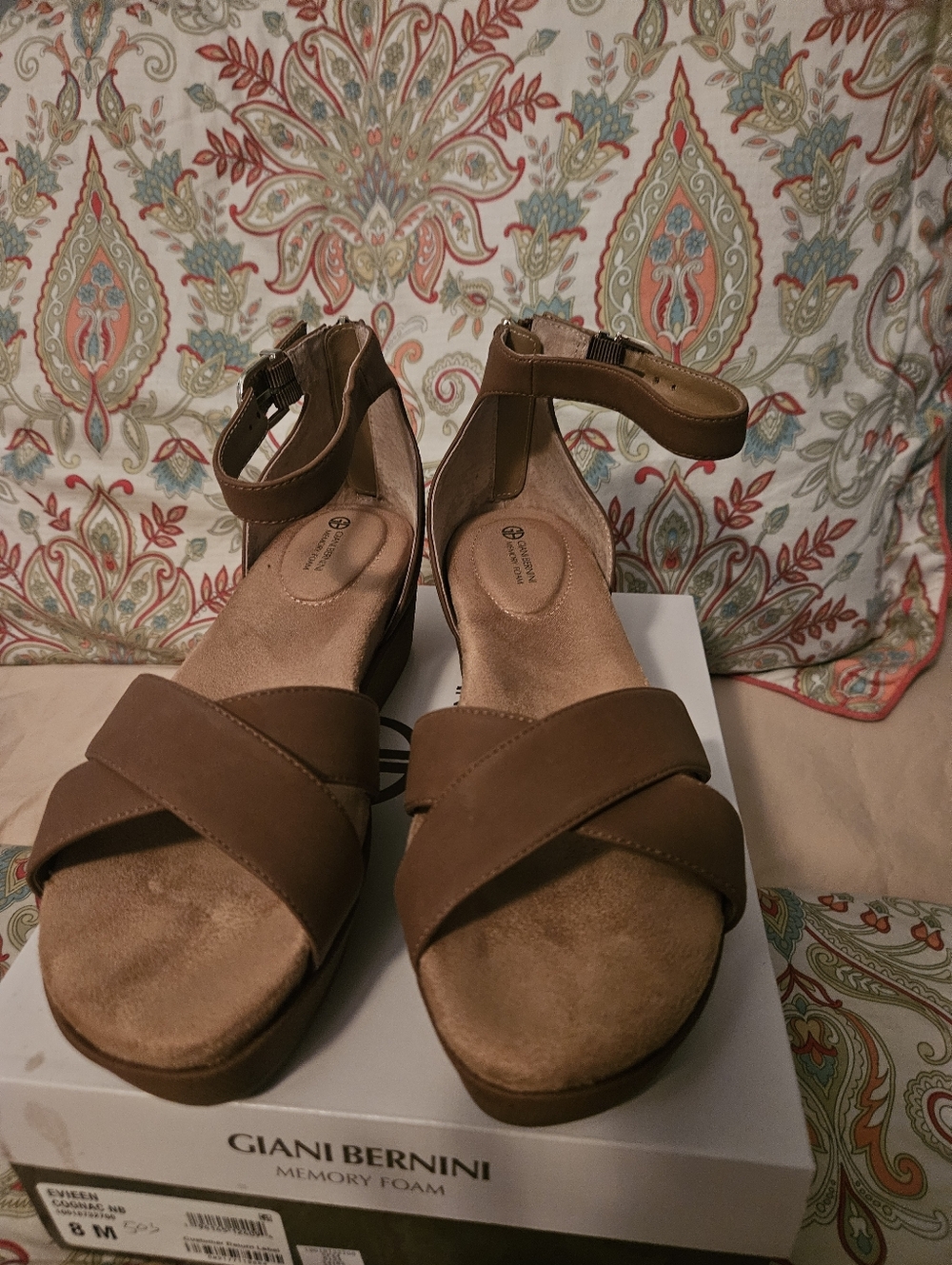 Womens Cognac Sandals